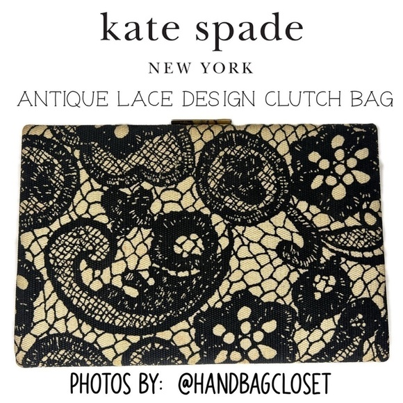 Kate Spade Lace New York Azalea Street Emanuelle, Spanish Book Clutch Bag